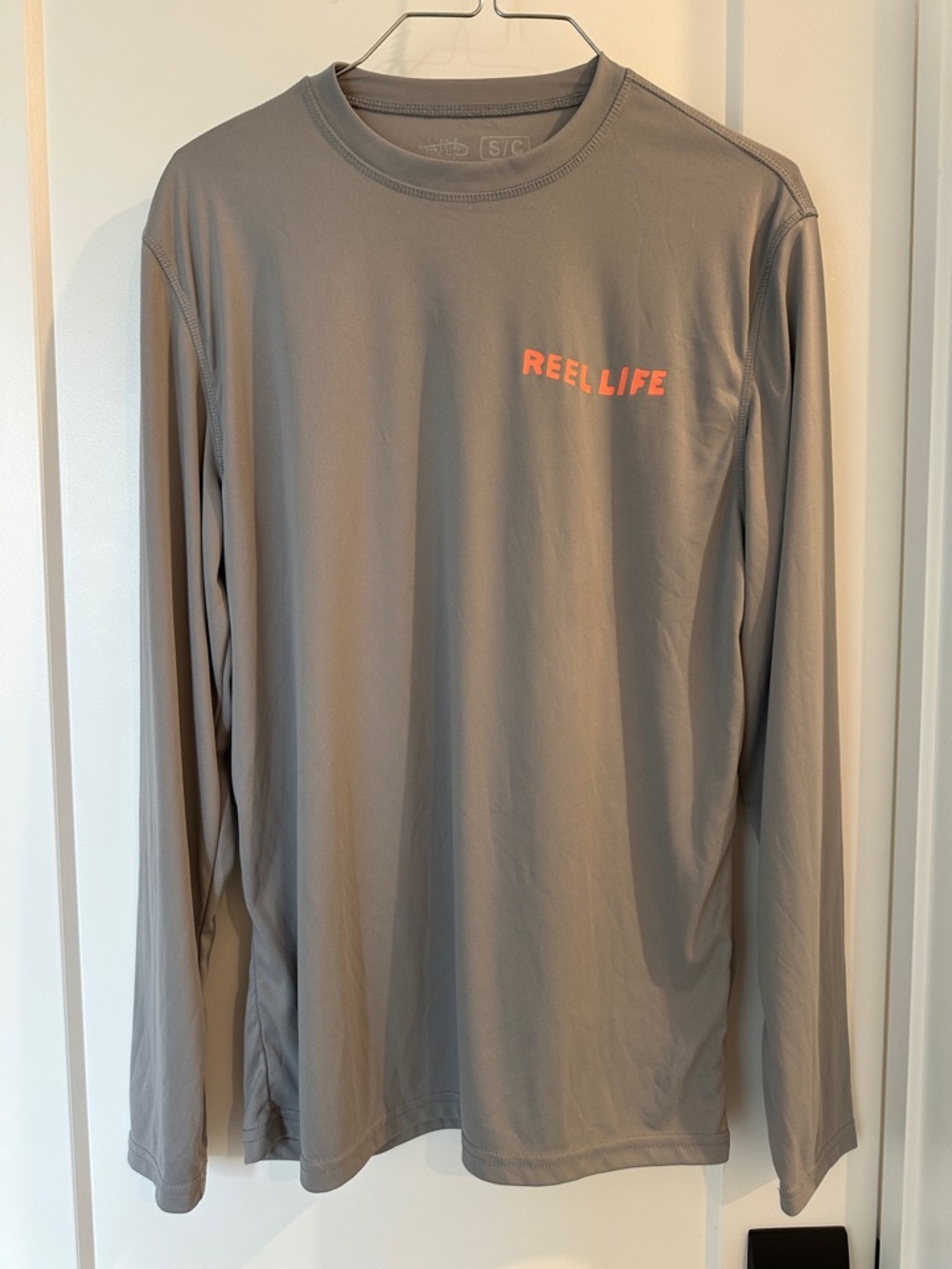 Reel life sun ocean long sleeve grey shirt small